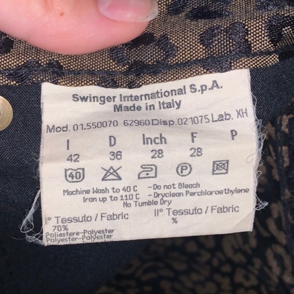 FENDI CHEETAH JEANS - Picture 8 of 9